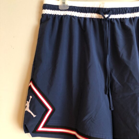 Nike HJ6366-410 Mens Large Air Jordan Diamond Dri-FIT Woven USA Shorts Navy - Picture 3 of 10
